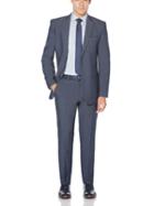 Perry Ellis 2 Piece Medium Blue Heather Suit