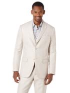 Perry Ellis Big And Tall Linen Cotton Herringbone Suit Jacket