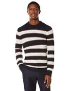 Perry Ellis Engineered Rugby Stripe Crew Sweater