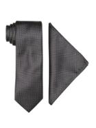 Perry Ellis Beller Neat Tie & Pocket Square Set