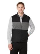 Perry Ellis Colorblock Bonded Knit Vest