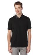 Perry Ellis Short Sleeve Woven Collar Polo