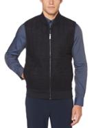 Perry Ellis Faux Suede Full Zip Vest