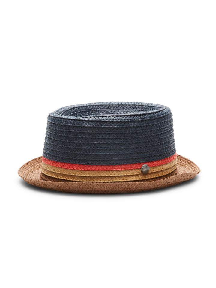 Perry Ellis Multi-color Braided Straw Fedora