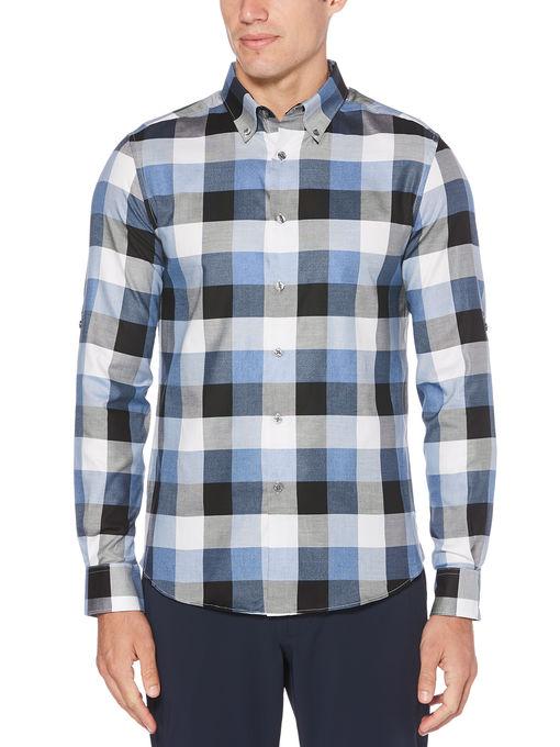 Perry Ellis Plaid Jaspe Shirt