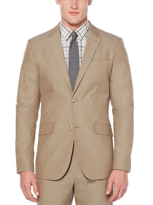 Perry Ellis Very Slim Solid Tan Suit Jacket