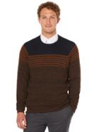 Perry Ellis Horizontal Stripe Sweater