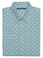 Perry Ellis Short Sleeve Multi-color Micro-floral Shirt