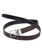 Perry Ellis Big And Tall Burnished Edge Leather Belt
