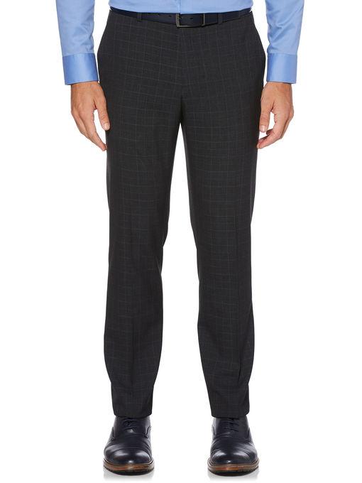 Perry Ellis Slim Fit Tonal Plaid Suit Pant