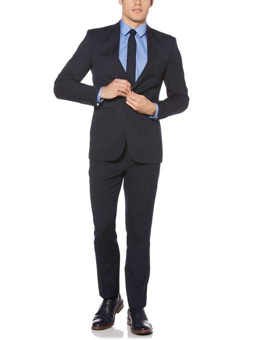 Perry Ellis 2 Piece Navy Texture Suit