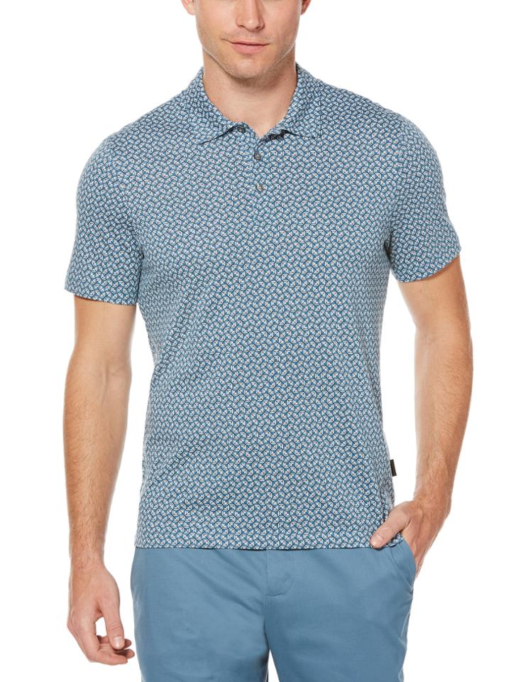 Perry Ellis Short Sleeve Geo Polo