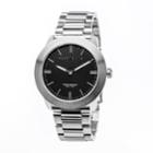 Perry Ellis Slim Line Black Stainless Steel Watch