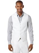 Perry Ellis Big And Tall Linen Cotton Suit Vest