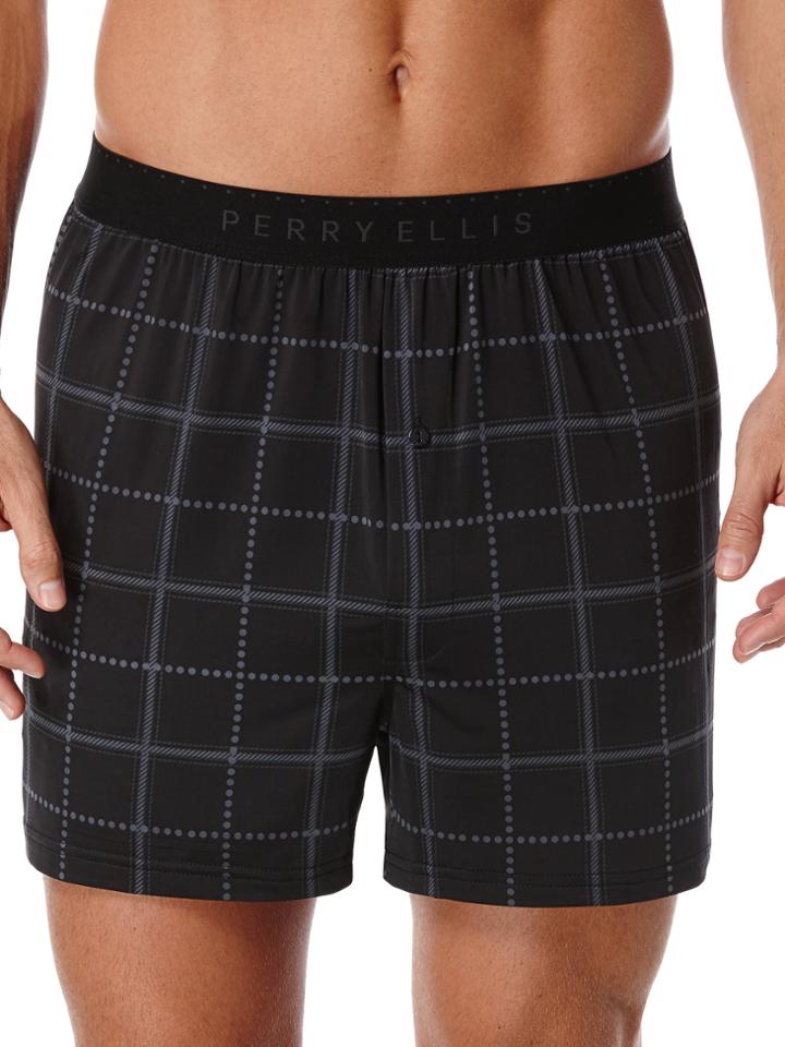 Perry Ellis Dotted Square Luxe Boxer Short