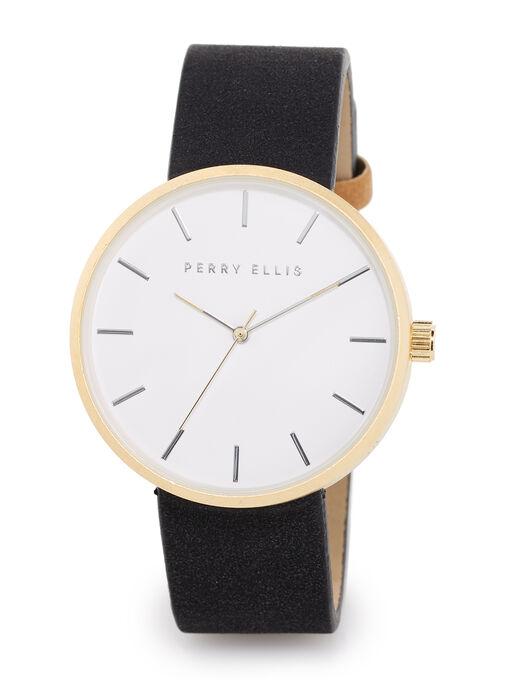 Perry Ellis Perry Ellis Portfolio Black Band Watch