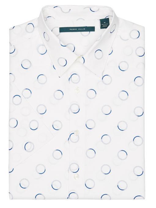 Perry Ellis Short Sleeve Circle Shirt