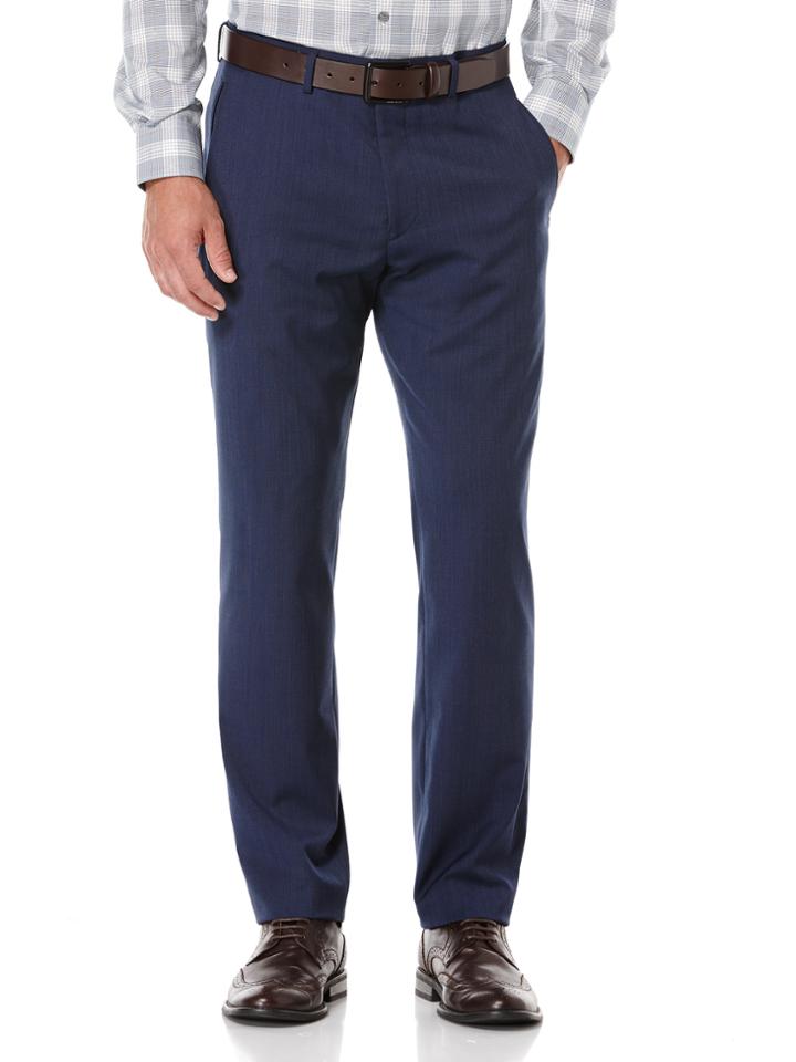 Perry Ellis Slim Fit Bright Blue Tic Suit Pant