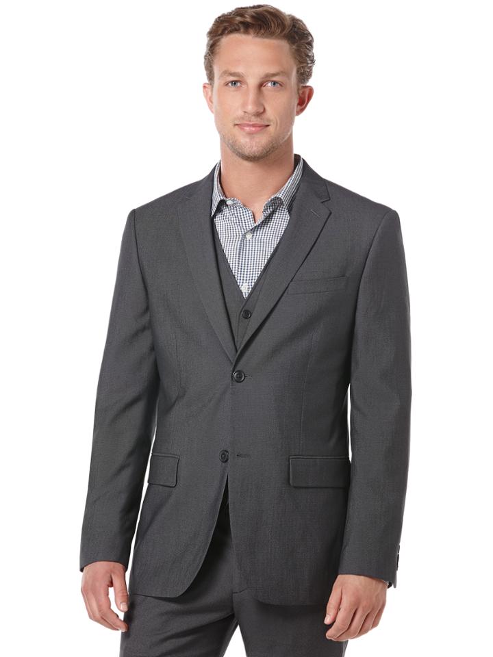 Perry Ellis Regular Fit Tonal Textured Suit Jacket