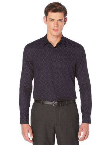 Perry Ellis Octagon Jacquard Fabric Shirt