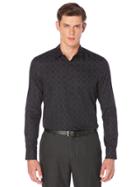 Perry Ellis Octagon Jacquard Fabric Shirt