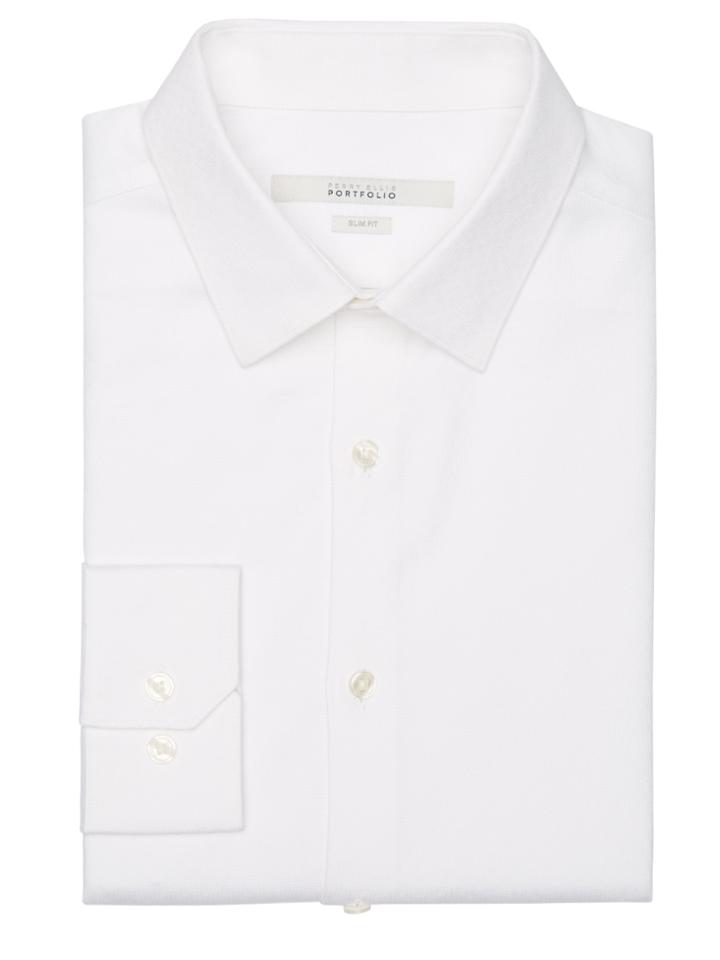 Perry Ellis Slim Fit Floating Box Dress Shirt