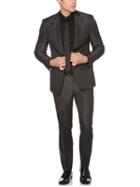 Perry Ellis 2 Piece Slim Fit Charcoal Twill Suit