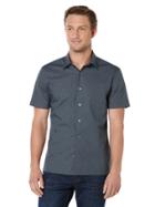 Perry Ellis Short Sleeve Floating Geo Print Shirt