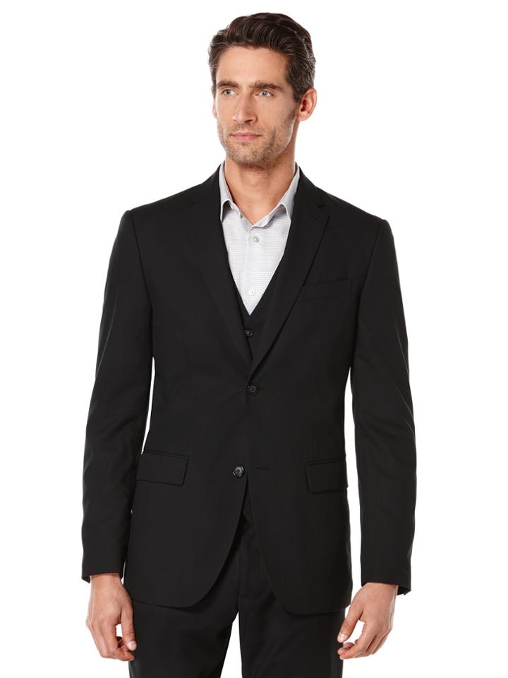 Perry Ellis Big And Tall Solid Bedford Suit Jacket