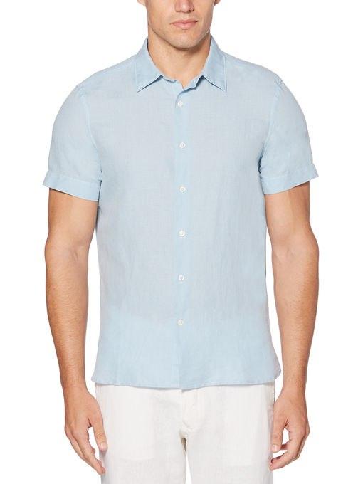 Perry Ellis Textured Linen Blend Shirt