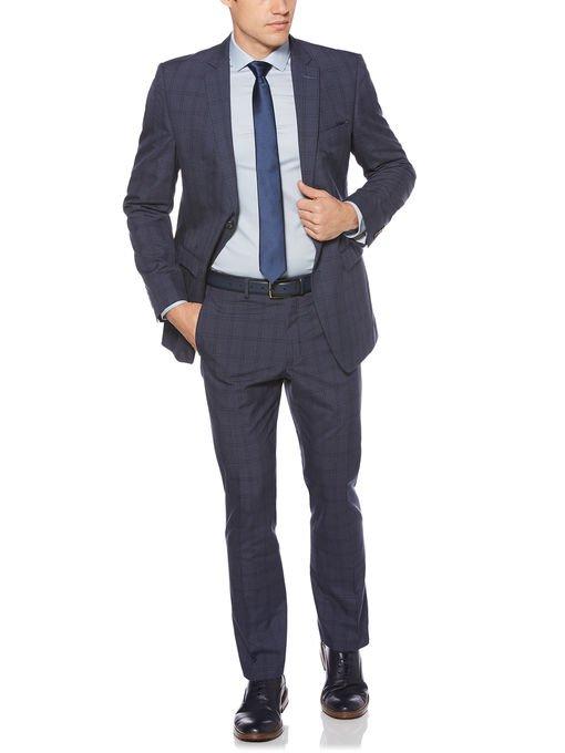 Perry Ellis 2 Piece Slim Fit Check Suit