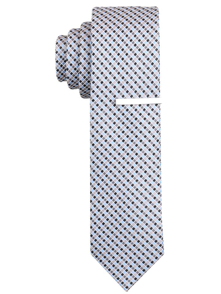 Perry Ellis Modena Check Silk Tie
