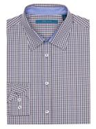 Perry Ellis Long Sleeve Checkered Shirt