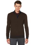 Perry Ellis Textured Chevron Sweater