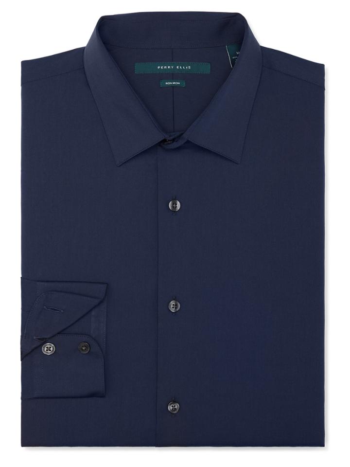 Perry Ellis Regular Fit Twill Shirt