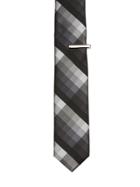 Perry Ellis Sherman Plaid Super Slim Tie