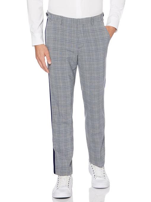 Perry Ellis Slim Fit Stretch Plaid Pant