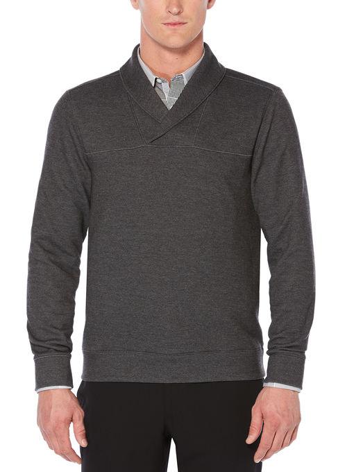 Perry Ellis Heathered Shawl Pull-over