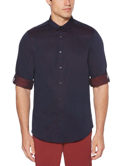 Perry Ellis Jacquard Contrast Shirt