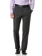 Perry Ellis Tonal Grid Check Flat Front Pant