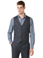 Perry Ellis Textured Fabric 5 Button Suit Vest