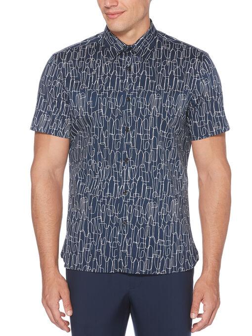 Perry Ellis Abstract Scribble Soft Shirt