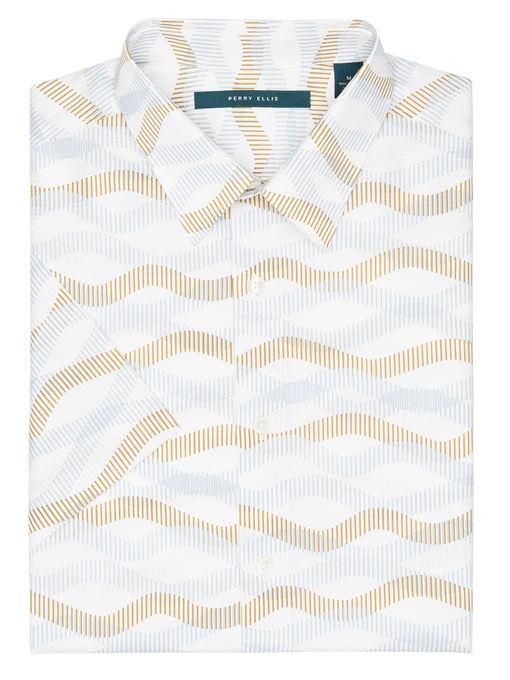 Perry Ellis Short Sleeve Wave Shirt