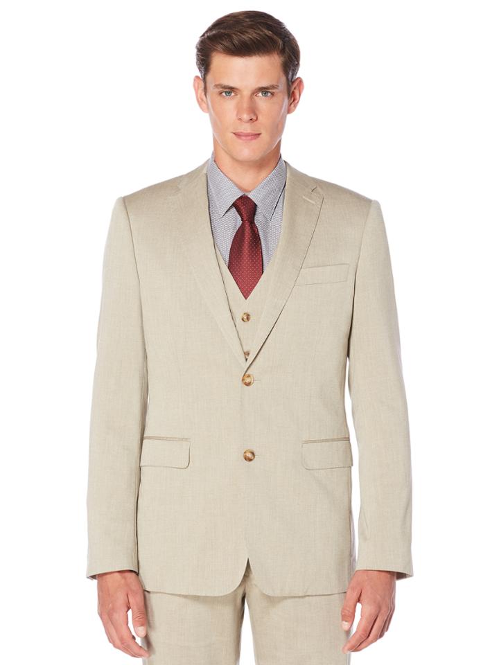 Perry Ellis Travel Luxe Heather Twill Suit Jacket