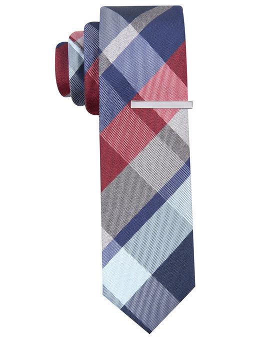 Perry Ellis Slim Costis Plaid Tie