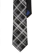 Perry Ellis Benuelos Plaid Silk Tie