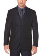 Perry Ellis Slim Fit Navy Linen Suit Jacket