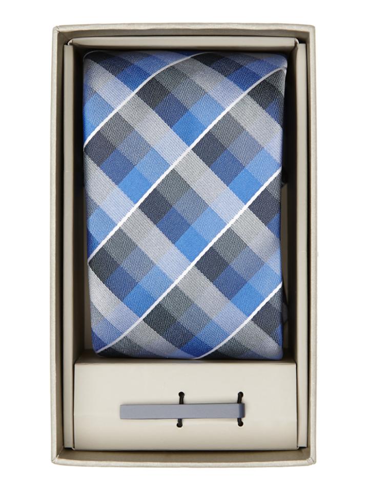 Perry Ellis Turley Check Tie Box