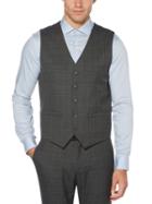 Perry Ellis Slim Fit Plaid Washable Tech Suit Vest