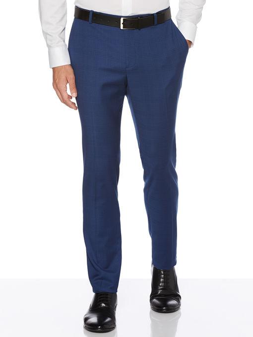 Perry Ellis Very Slim Fit Plaid Suit Pant